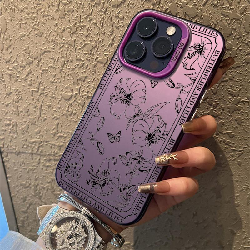 Fresh Moon Star Electroplate Silver IMD Phone Case For iPhone 15 16 Pro Max 14 13 12 11 Pro XR XS 7 8 Plus Shockproof Back Cover