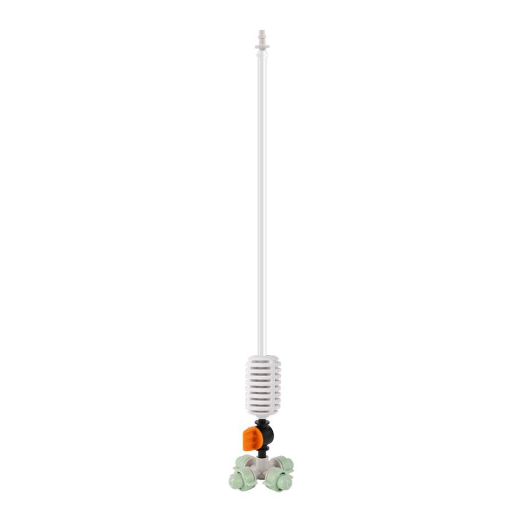 5pcs Hanging Anti-drip Spray Four-way Atomizing Nozzle Garden Hanging Anti-drip Nozzle 1/4" Barb Screw Connector