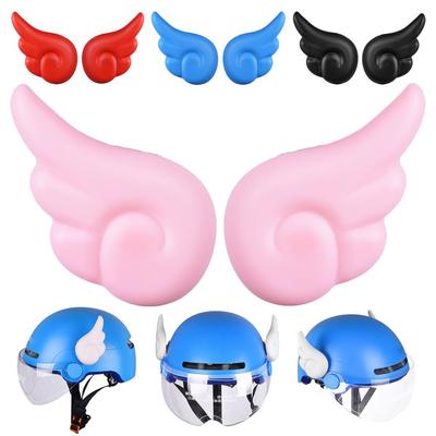 Scooter Removable Angel Devil Wings Stickers Motorcycle Motorbike Easy To Install Helmet Decoration