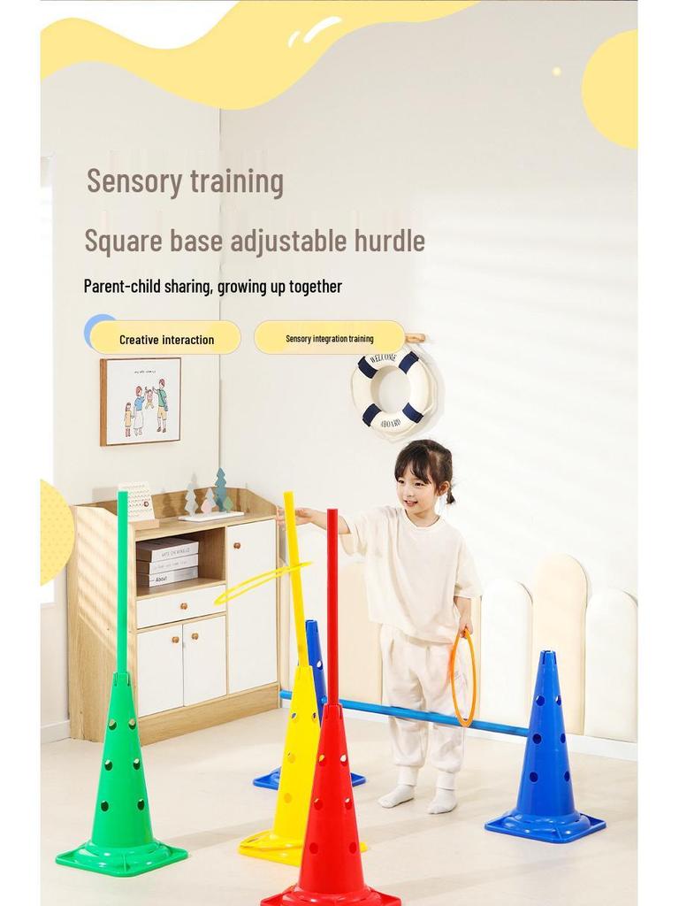 Children's Sensory Integration Training Hurdle and Jump Stand Set