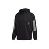 Logo Stripe Print Hooded Jacket Men Jackets Black FM5325