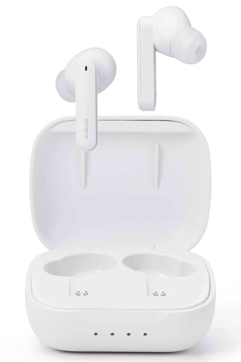 

ELECOM LBT-TWS18WH Bluetooth Wireless Earphones, Noise Cancelling, High-Resolution Audio, IPX4 Waterproof, [EarplugsLow LatencyExternal Sound