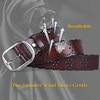 Womens Hollow Flower Leather Belt for Jeans Pants Wide Belt for Ladies