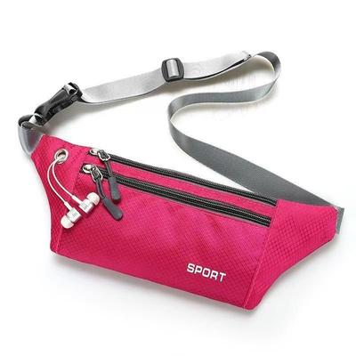 Outdoor, Fashionable, Running Leisure Sports Waist Bag, Invisible, Crossbody, Sports Shoulder Bag, Plaid, Close Fitting, Mobile Phone Waist Bag