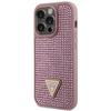 Guess Guhcp14Lhdgtpp Iphone 14 Pro 6.1 Różowy/Pink Hardcase Rhinestone Triangle