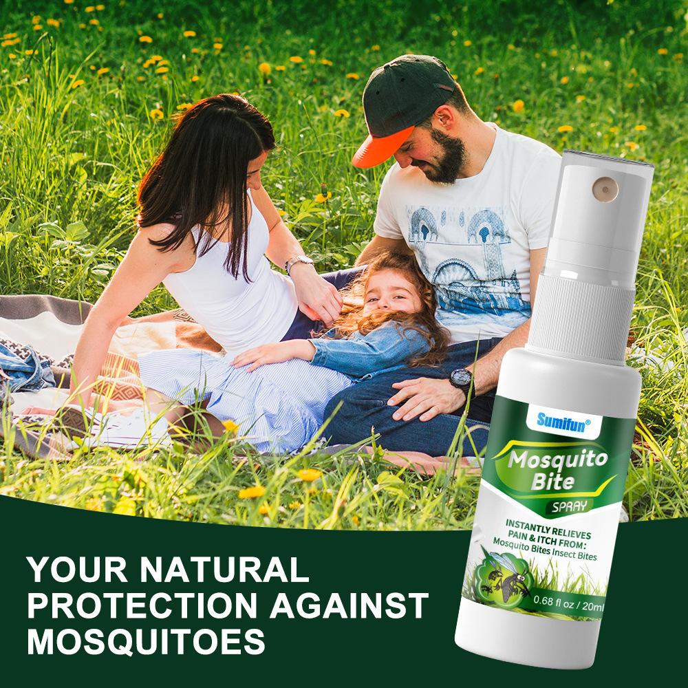 Sumifun 20 ML Mugwort Mosquito Bite Spray Summer Outdoor Essential Children's Summer Itching Agent, Skin Agent,Mosquito Bites ,Gentle Fresh Aroma