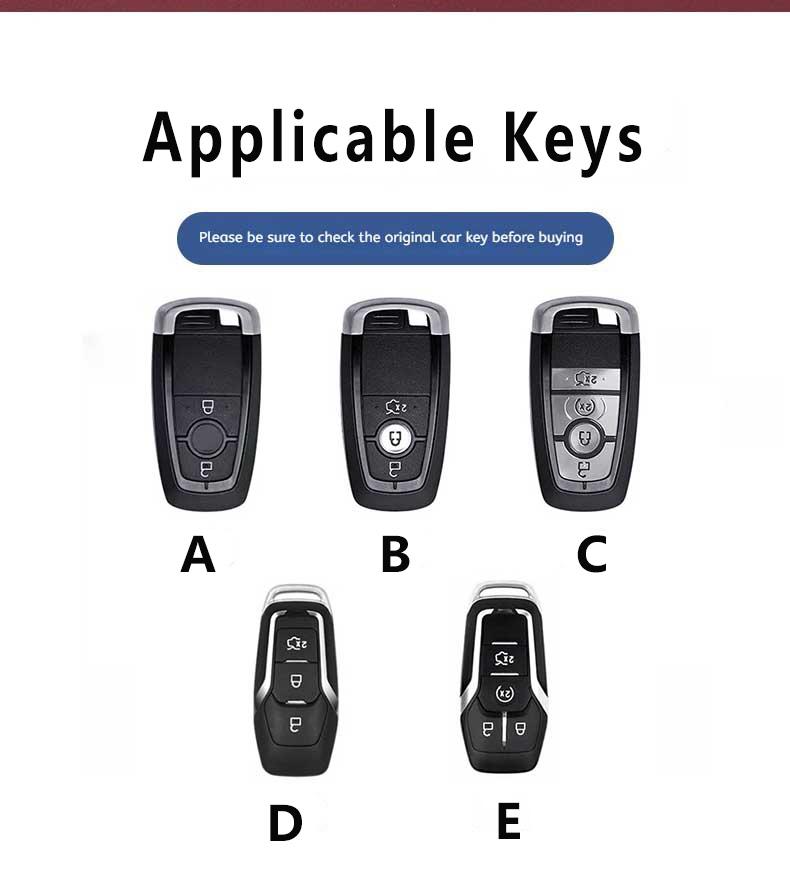 Car Key Case Cover Fob For Ford Focus 3 4 St Mondeo 5 Mk5 Edge Fusion Mustang Explorer F150 F250 F350
