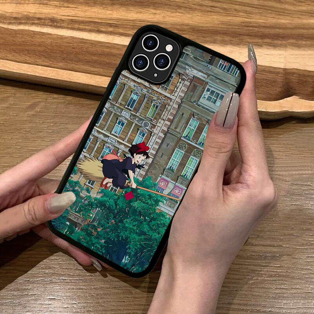 Anime Ki-Kiki Lieferservice Handyhülle Silikon PC+TPU Für iPhone 11 12 13 14 15 16 17 Pro Max Hülle Mobile Cases