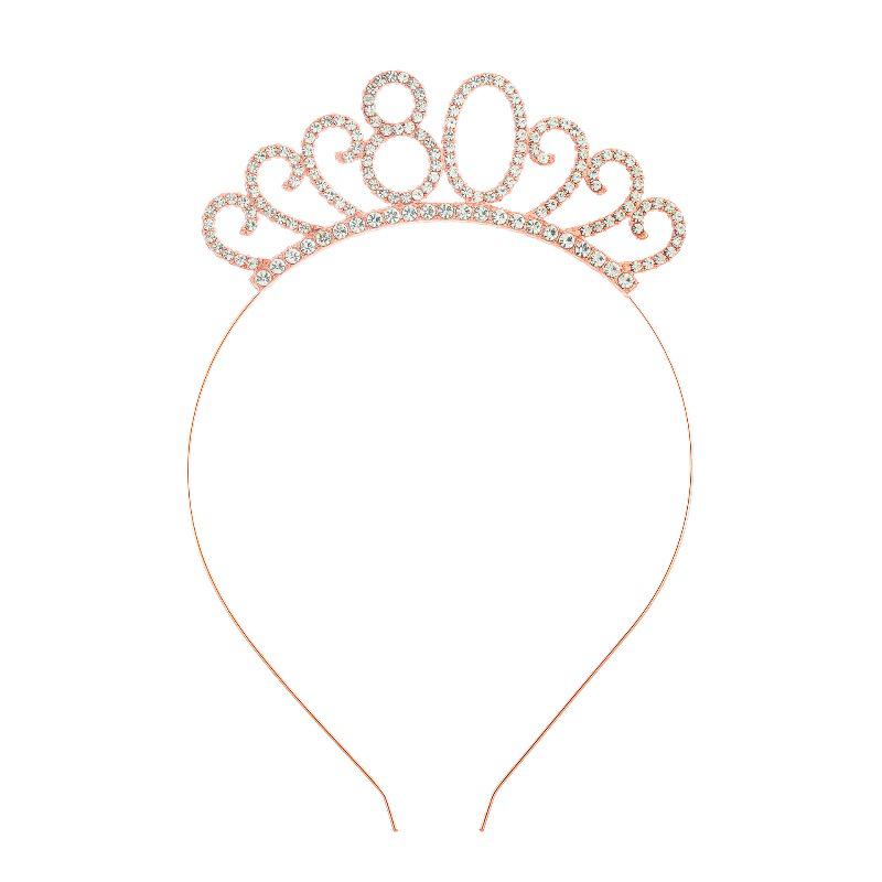 Cross-Border Digital Birthday Crown Set: Headdress, Party Shoulder Strap & Etiquette Belt Photo Prop for Girls