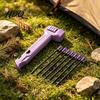Camping Mallet Hammer with 8 Tent Stakes Heavy Duty Pegs Nail Accessory Puller & Bottle Opener for Outdoor Hiking Backpacking Heavy-duty