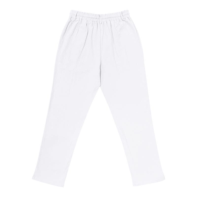 Men's European & American Linen Summer Pants - Breathable, Casual, Loose, Wide Leg, Straight Fit.