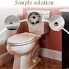 Gold Finish Ceramic Bird Toilet Bolt Covers ABS Backing Universal Motorhome Bath Accessories Secure Bolt Coverage Decora