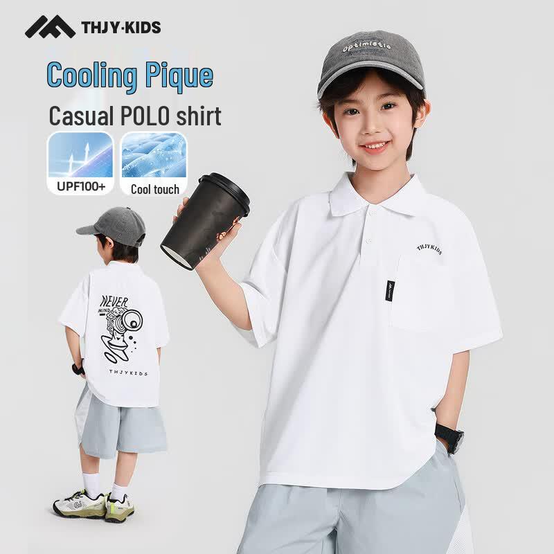 Boys  Cooling Quick-Dry Polo T-Shirt 120