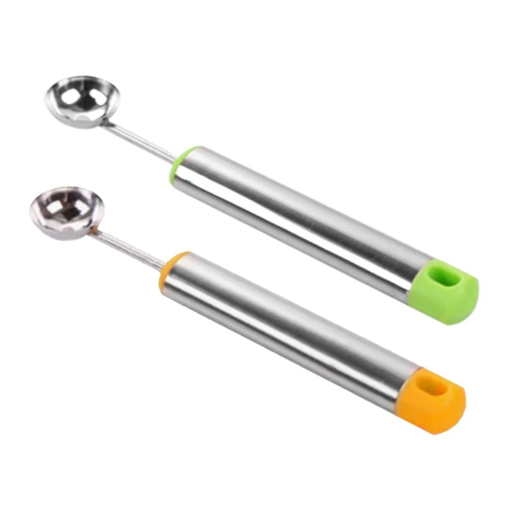 Melons Baller Spoon Portable Diy Fruit Baller Tool Fruit Scooper For Watermelon Cantaloupe Sorbet Meatballs Ice Cream