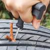 Heavy Duty Truck SUV Tire Repair Kit - Tubeless Puncture Plug Set w/Rubber Strips & Studding Tool for Car Motorcycle