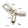 Alloy Lobster Clasps Rotatable Bags Pendant Hooks Leather Cord End Caps  Jewelry Accessories