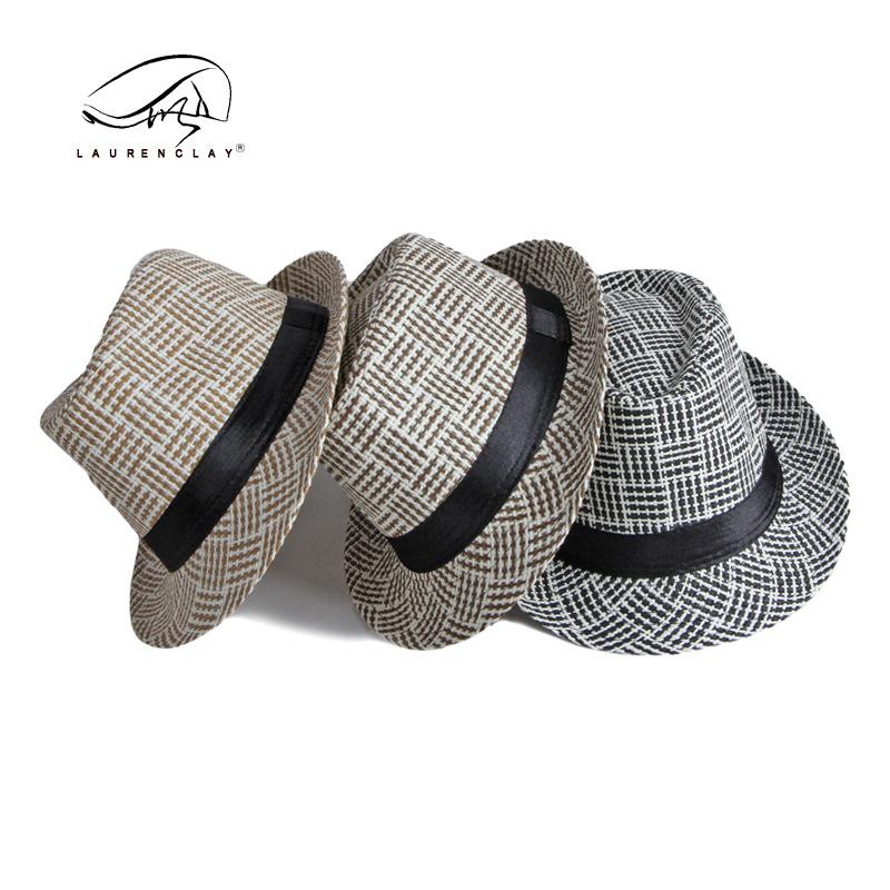 Spring and Summer Outdoor Sun Protection Visor Hat Male British Retro Top Hat Beach Hat Female Straw Jazz Hat Male