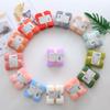 Coral Fleece Ribbon Square Towel - Wedding Souvenir Gift