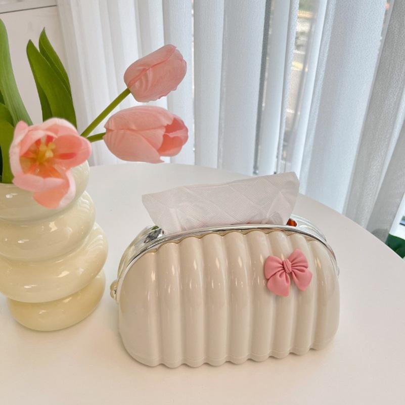 Creative Shell Tissue Box Living Room Dining Table Ceramic Tissue Box Decoration Modern Home Decoration Art Napkin Tissue Holder