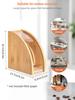 Leeseph Bamboo Coffee Filter Holder, Coffee Paper Storage Rack, Renewable Stand ,Coffee Filter Paper Container Stand