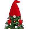 Christmas Tree Decor Set With Top Hat Nose Gloves For Merry Christmas Party Home Patio DIY Holiday Decor Supplies Xmas Ornaments