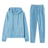 Casual Pullover Hoodie and Sweatpants Set for Men and Women Unisex Two Piece Tracksuit Outfit with Drawstring Waist Pockets