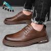 Men's 2025 New Men's Shoes Big Head Tooling Shoes Business British Style Formal Casual Men's Leather Shoes