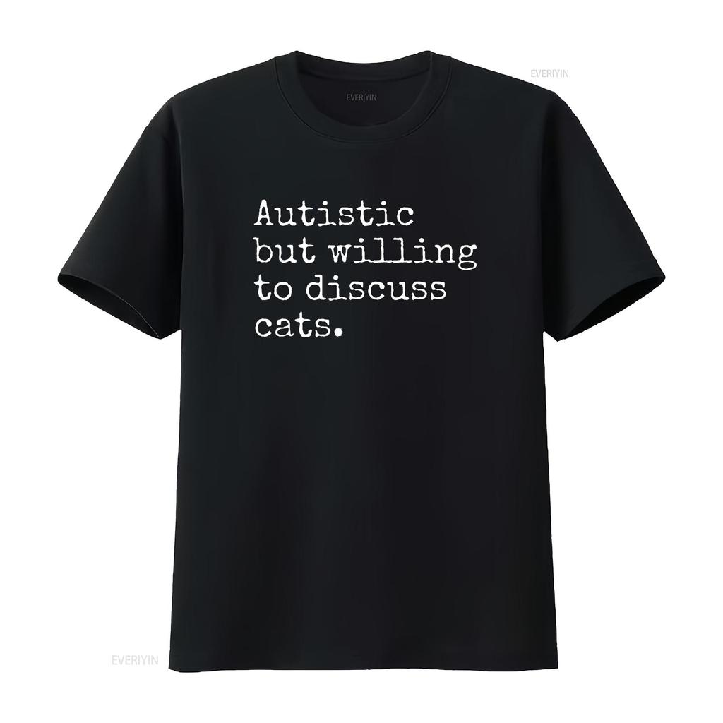 Autism Autistic Asd Aspie Feline Animal Kitten Cat Unique T Shirt for Women Trendy and Fashionable with Bold Prints Vintage