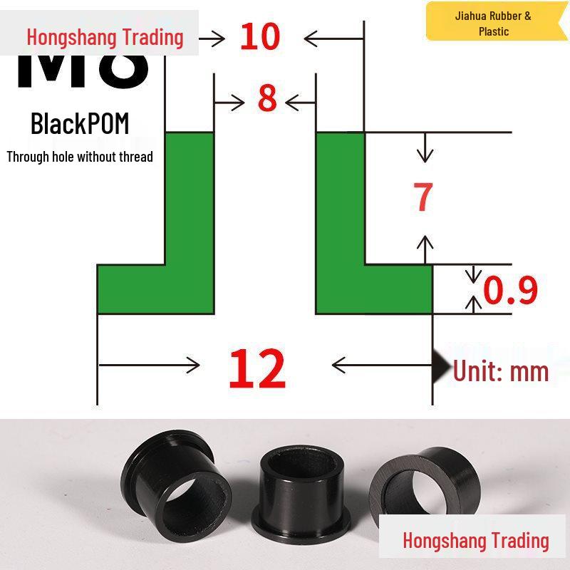 Step T-Shaped Nylon Insulating Bushing Washer, M3-M35 Thread Protection Spacer