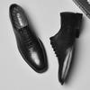 Mens Genuine Leather Casual Shoes High Height British Oxford Shoes Fashionable Formal Dress Footwear Luxury Brand Business Flats