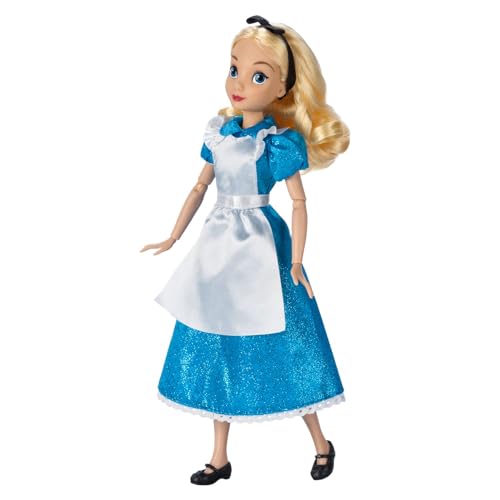 Disney Store Official Alice in Wonderland Classic Doll 25cm (10 inches) - Detailed design recreating the magic of the movie. Perfect for fans and coll