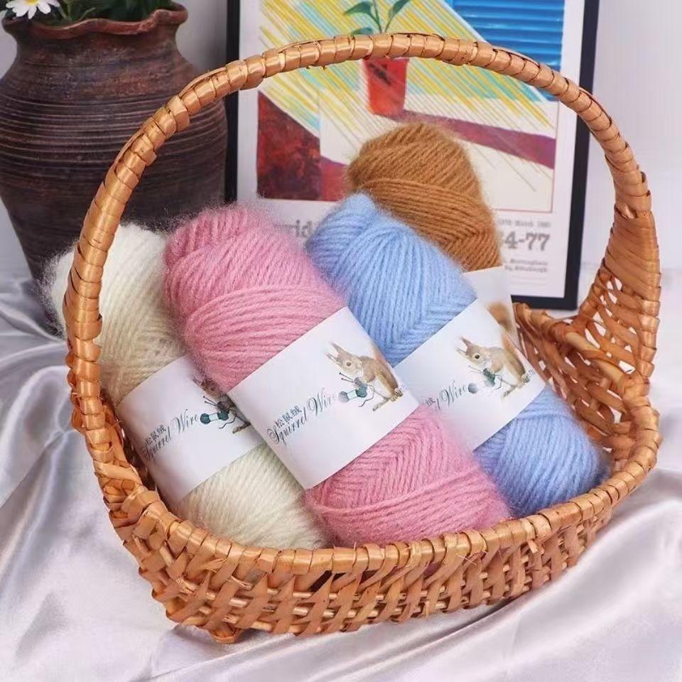 75g Squirrel Cashmere Yarn Crochet Yarn Middle Tick Knitting Wool Hand Kinting Wool  Thread Skeins For DIY Winter Hat Scarf