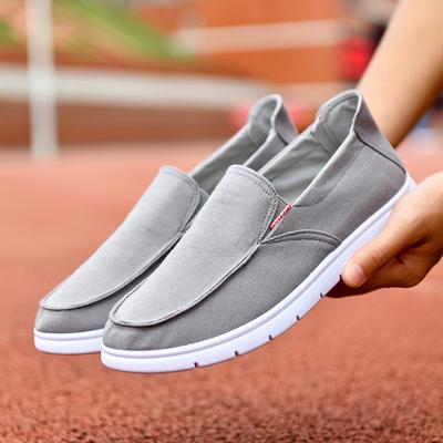 Herrenschuhe Sommer Canvas Schuhe Atmungsaktiv Bequeme Outdoor Slip On Walking Sneakers Klassische Slipper für Männer 2024