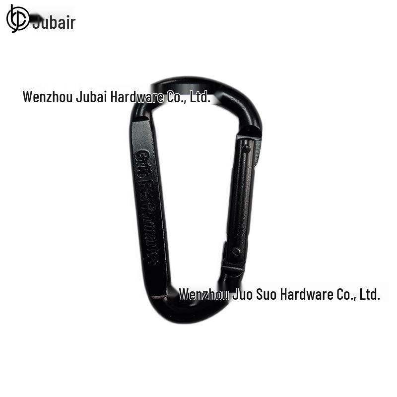 D-shaped Galvanized Carabiner Hook with Quick Link for Bags and Webbing