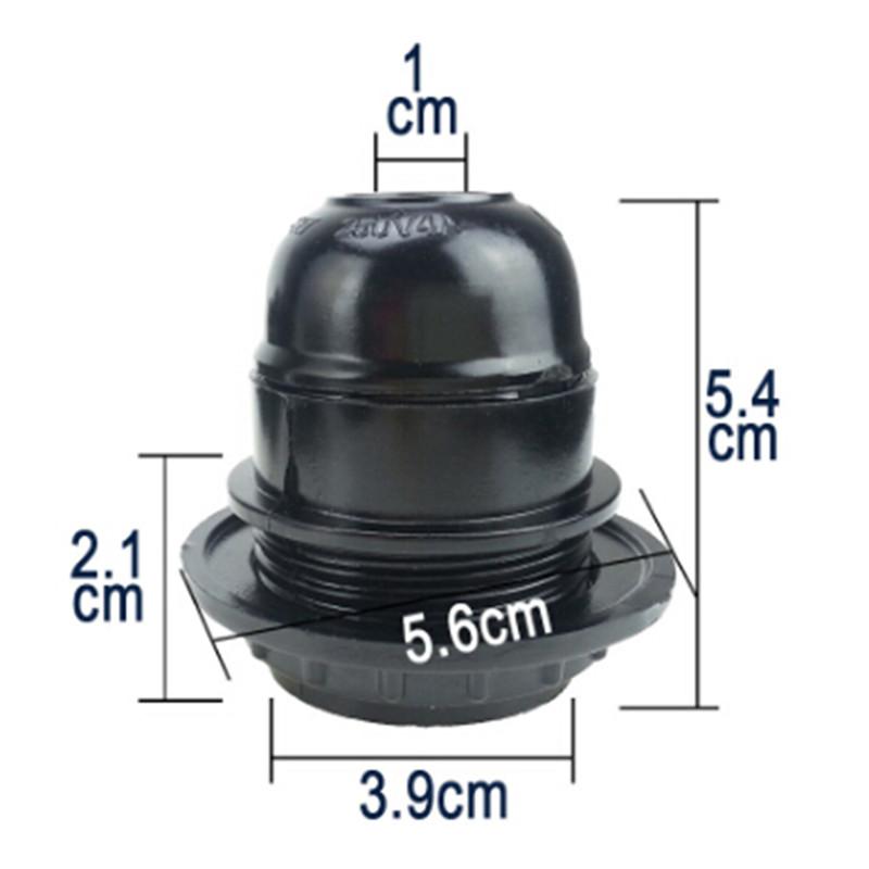 1Pc E27 Half A Teeth Lamp Base Bakelite Lampholder Edison Pendant Lamp Socket