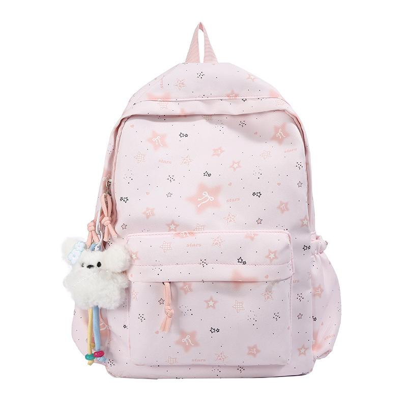 Large-capacity Student Schoolbag - Cute Style Travel Shoulder Bag - Fresh and Light Lady Bag