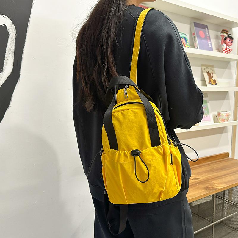 Outdoor light casual cycling backpack stylish simple trend daily commuting shoulder backpack жёлтый