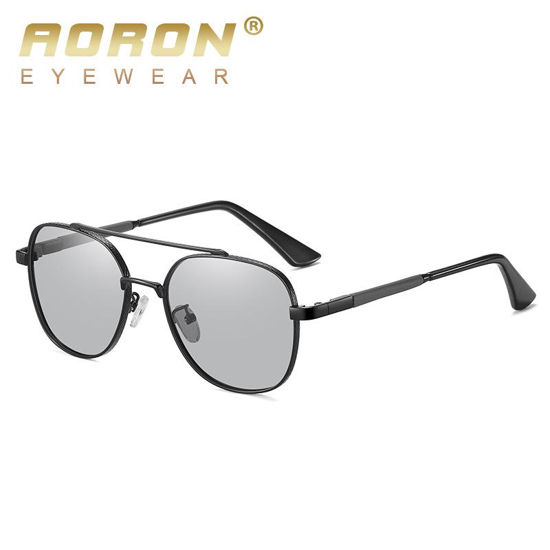 Aoron Sunglasses Men's Polarized Sunglasses Fishing Driver Glasses Retro Polarized Fashion Glasses