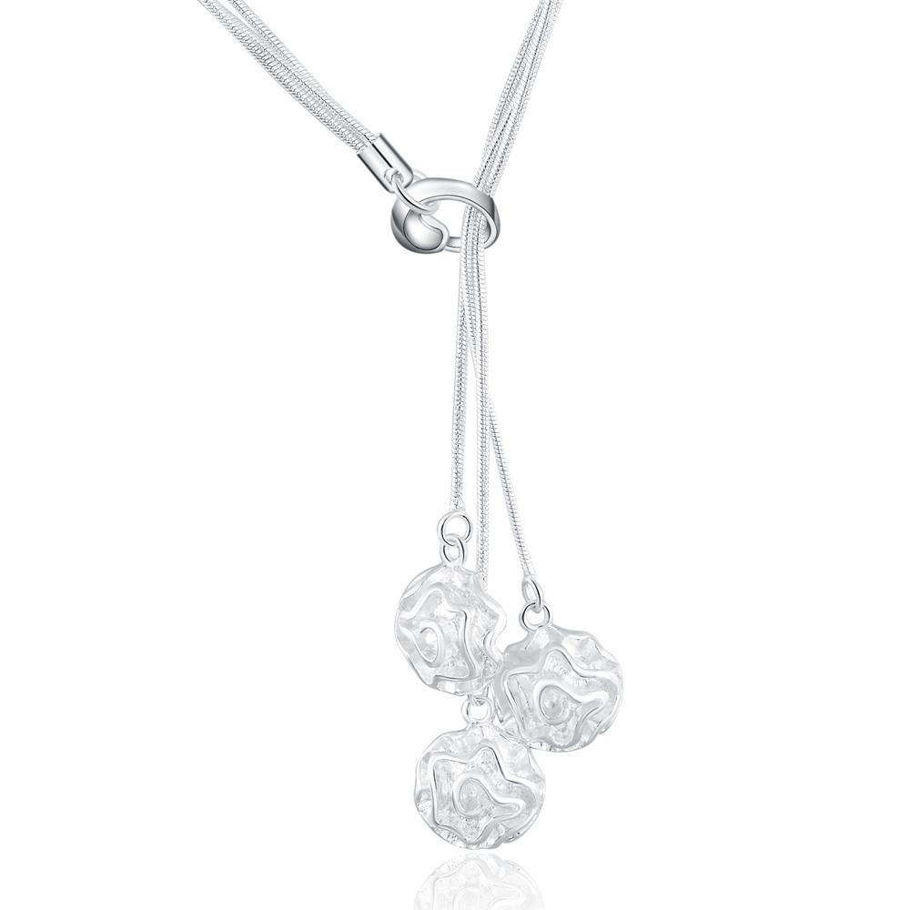 

Ожерелье в виде змеиной цепи с розой из стерлингового серебра 925 пробы 45cm