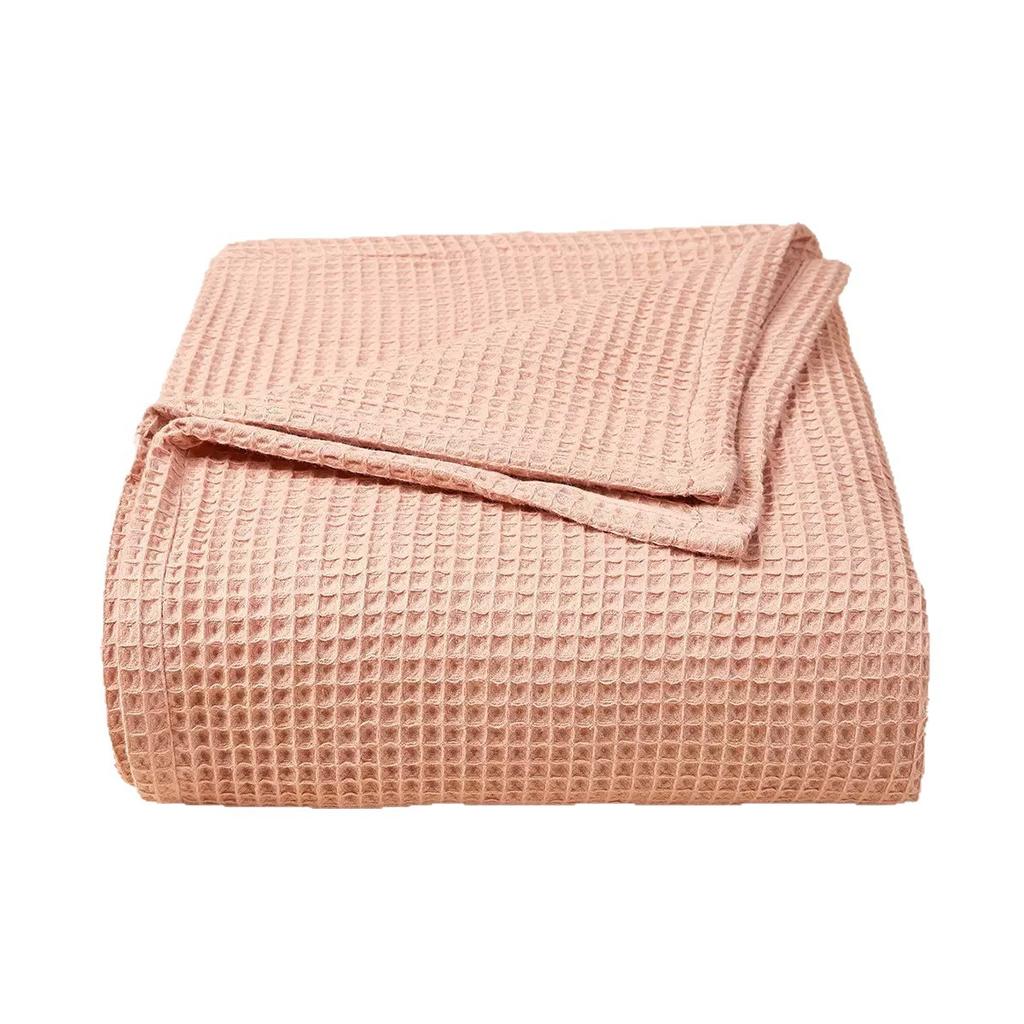 Waffle Baby Blanket Soft Thickened Newborn Quilt Multifunctional Solid Color Bath Towel Blanket