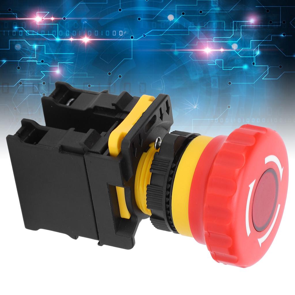 Nødstoppknapp Dreiebryter Håndverktøy Industriell Maskinvare Rød 10A 600V