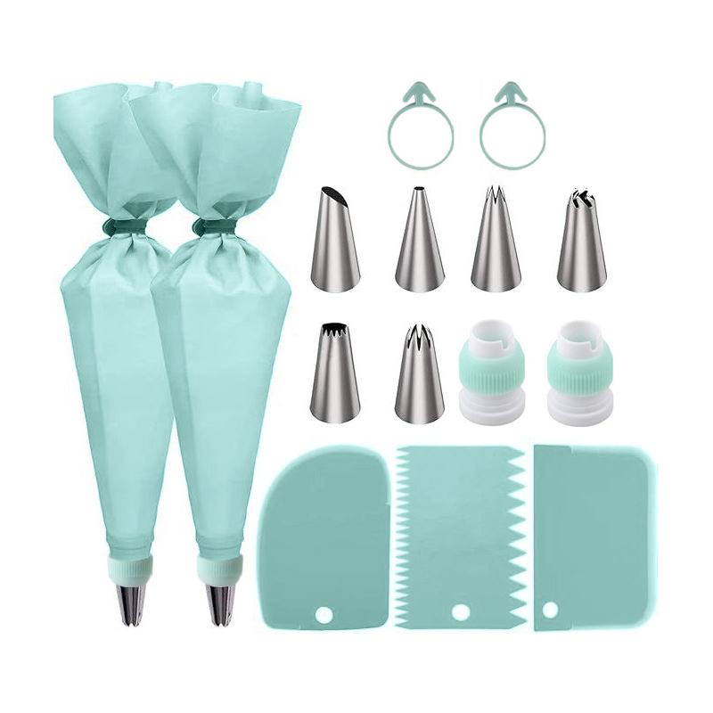 Stainless Steel Kitchen Baking Cake Decorating Tool Silicone Piping Nozzles