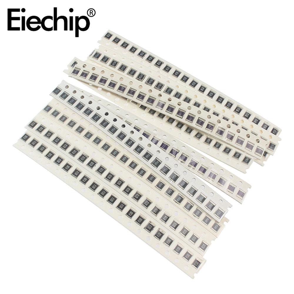 

200PCS SMD 1210 Resistor 0.1R~0.82R 1% Набір резисторів 10 видів високоточної стійкості до сплаву. Різний набір.
