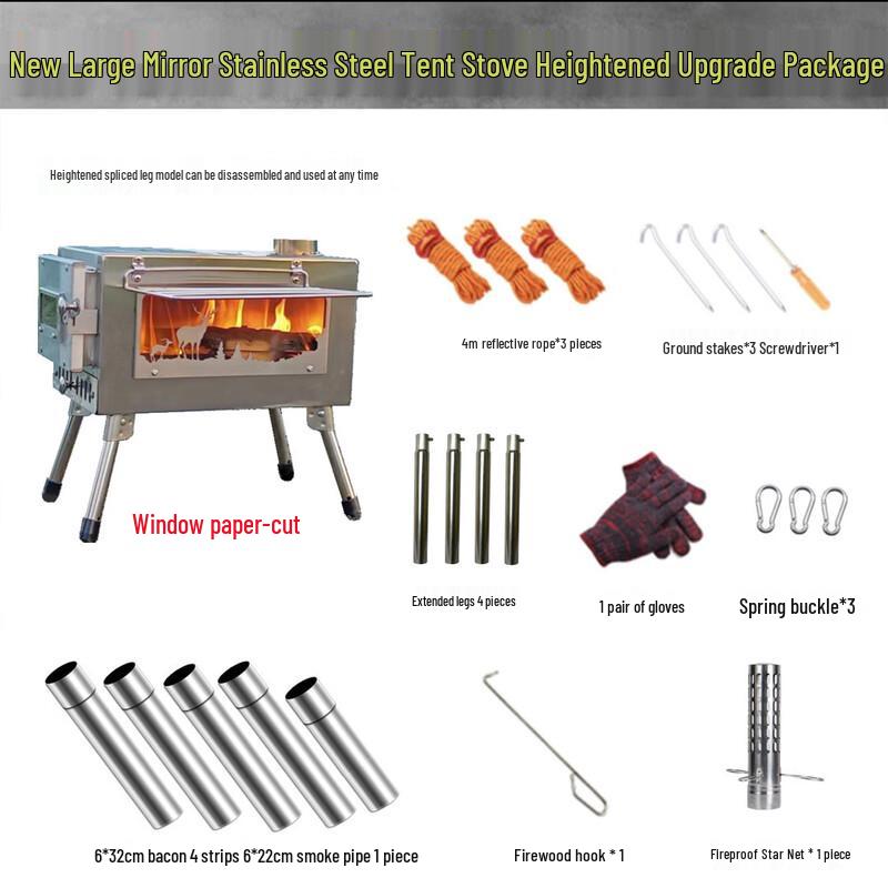 Oeny Foldable Camping Tent Stove