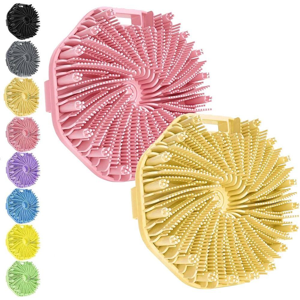 

Gentle Shower Cleansing Brush Face Body Exfoliating Massage Bath Brush For All Kinds Of Skin помаранчевий