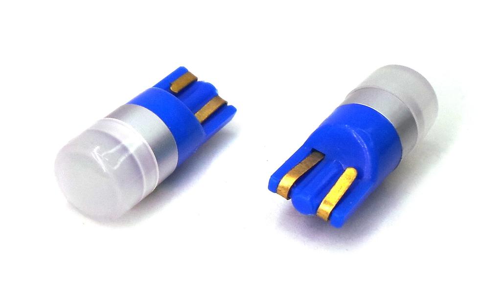 6 szt żarówka LED T10, W5W 12V CANBUS 190lm Niebieski zimny