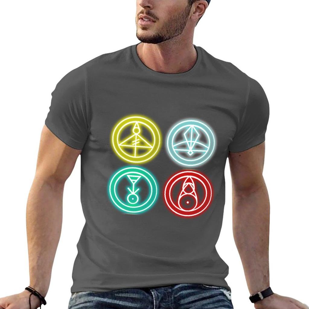 Group Glyphs  Glowing Tshirt Sporty Breathable Short Sleeve Tshirt