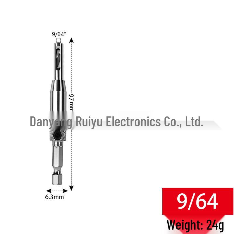 

Woodworking Door & Window Hinge Drill Bit - Electric Positioning Tool with Hex Shank