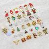 Christmas Alloy Nail Art Decorations: Snowman, Bell, Elk, Tree