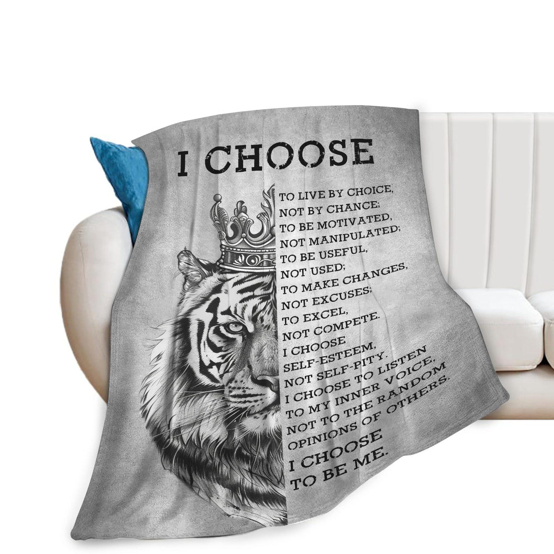 

Animal Alphabet Series Printed Blanket for Sofa Bed Travel Camping Living Room Office Conditioning Blanket for All Seasons Gifts 75x90cm
